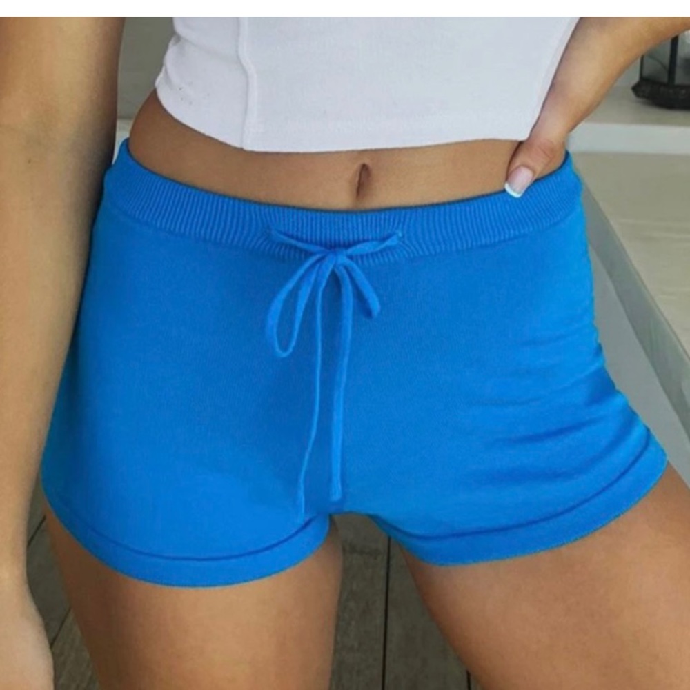 I.AM.GIA fiorenza shorts in blue size medium